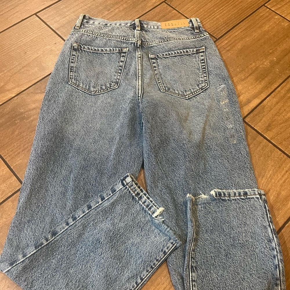 Pacsun distressed high rise straight NWT jeans size 25 - Picture 4 of 4